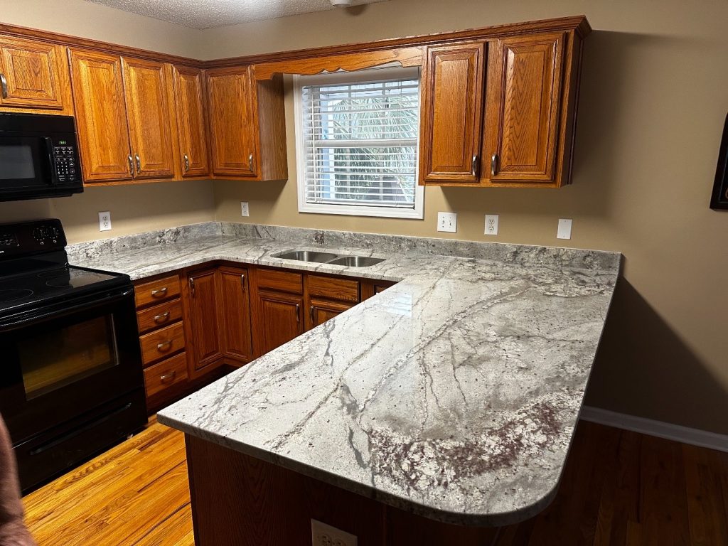 River White-Gray Countertops Myrtle Beach