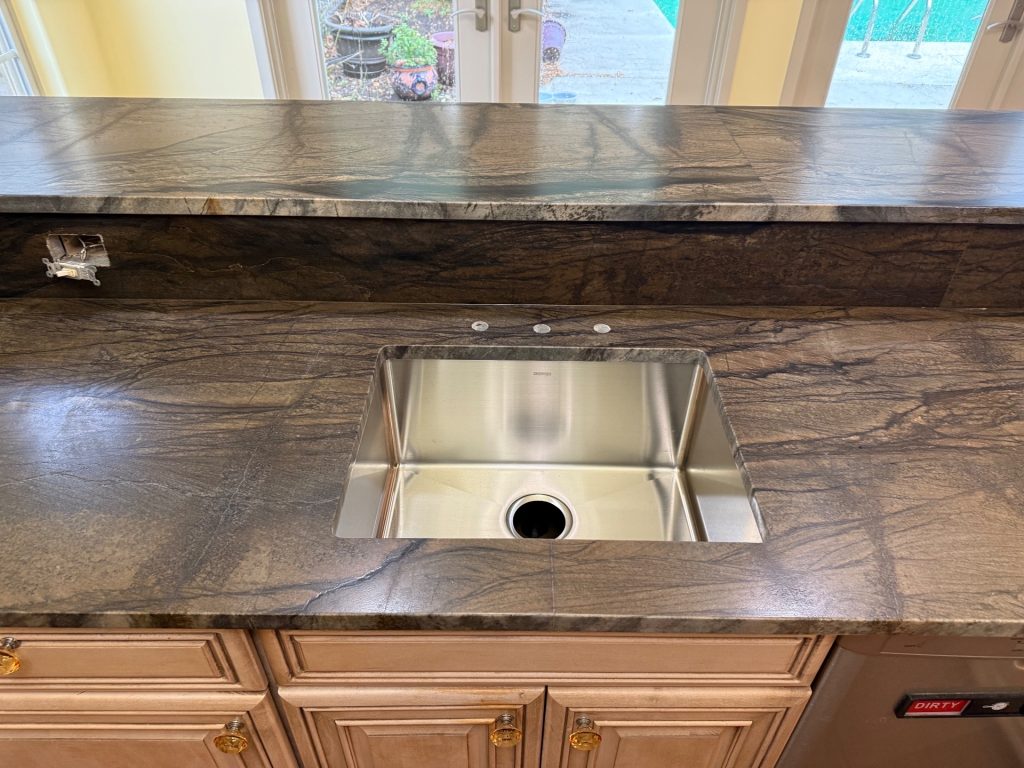 3cm Desert Shadow Leath countertops Myrtle Beach